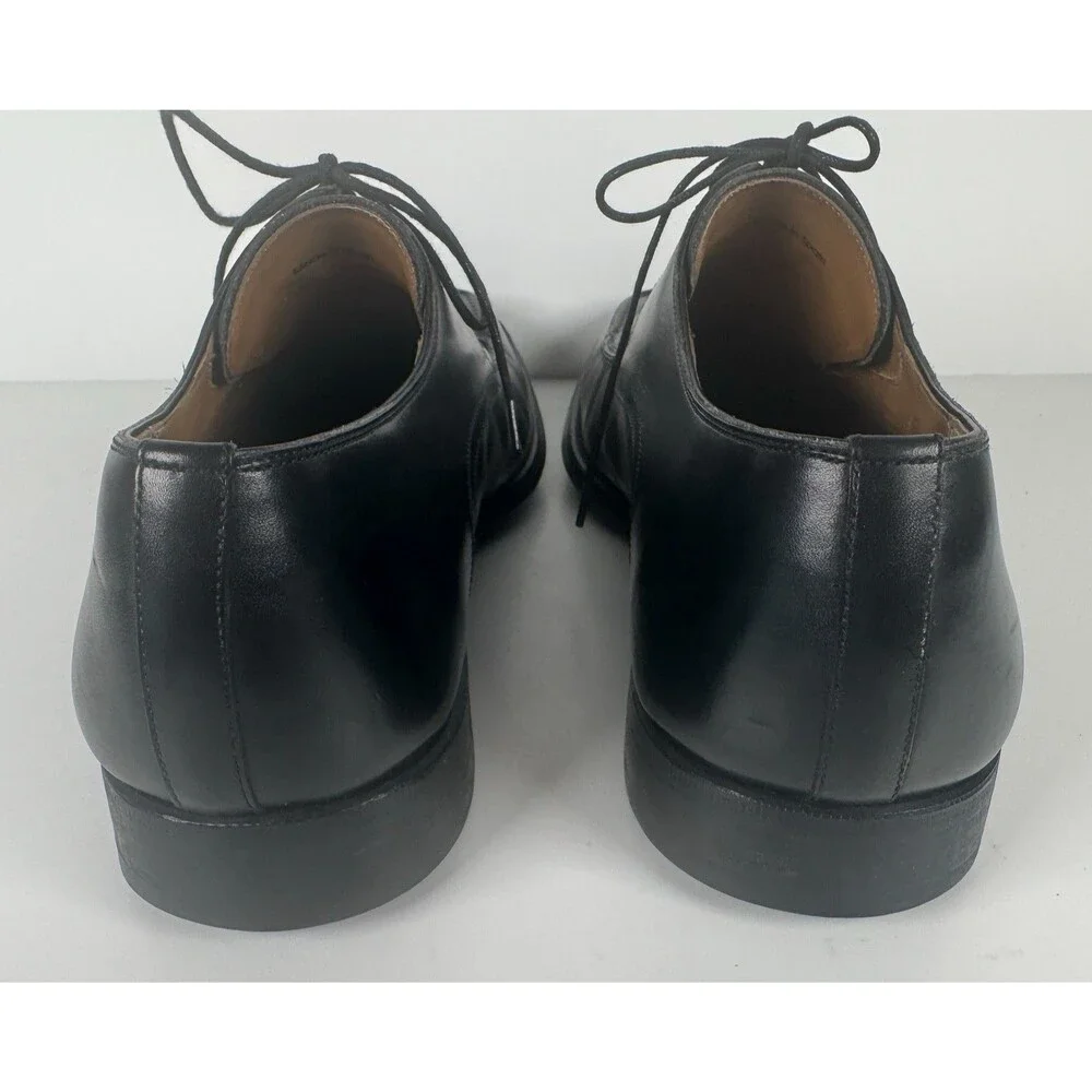 Magnanni Black Leather Men's Square Toe Oxford Dress Shoes SZ 10.5 13273